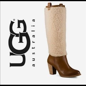 UGG exposed fur boots
